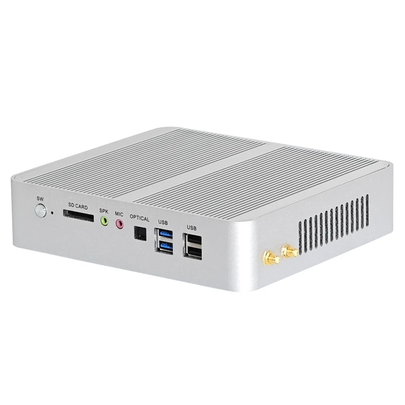 Мини-ПК 10-го поколения Intel Core i7 1065G7 i5 1035G4 Windows 10 2xHDMI2.0 2xlan SD оптический SPDIF 8 * USB