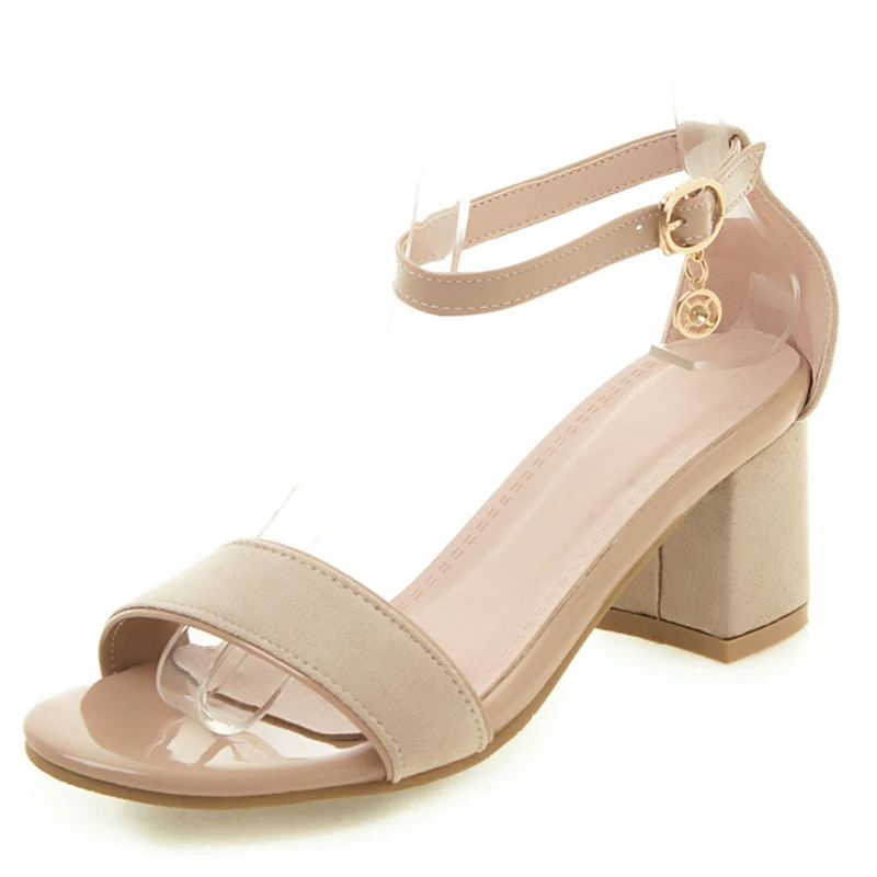 Классические женские босоножки Модель 2020 года Летняя обувь Модные Бежевые