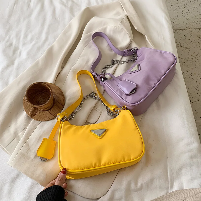 Модные сумки через плечо для женщин 2020 винтажные нейлоновые женские маленькие