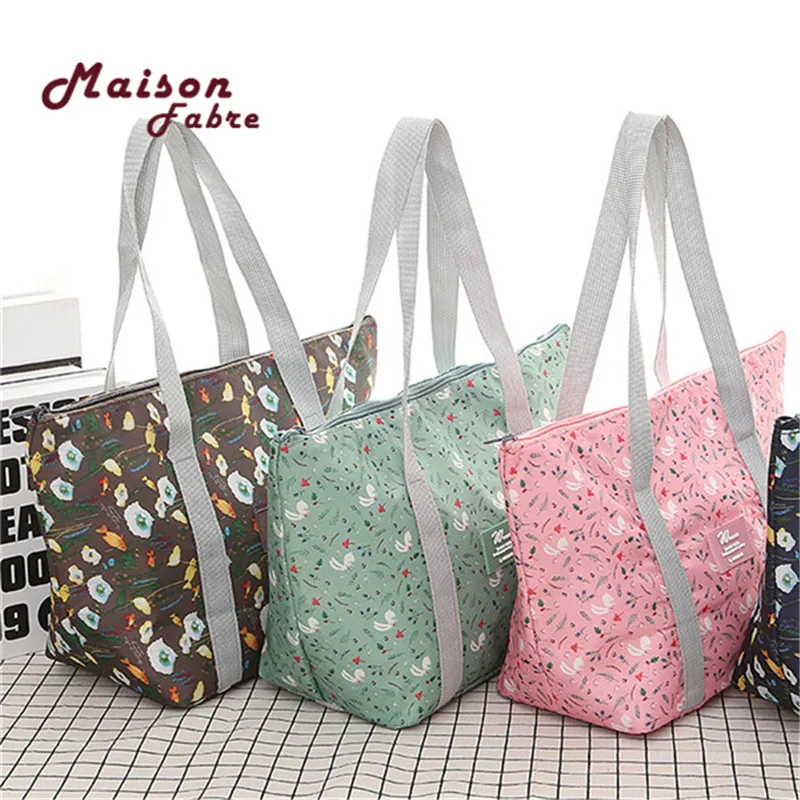 Унисекс Складная термоизолированная сумка для ланча контейнер еды холодильник