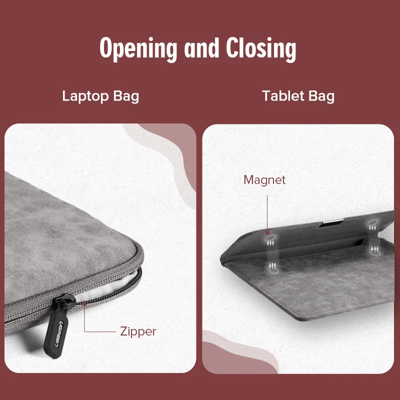 Ugreen сумка для ноутбука кожаная чехол Macbook Air Pro 13 iPad Sleeve|Сумки и чехлы ноутбуков| |