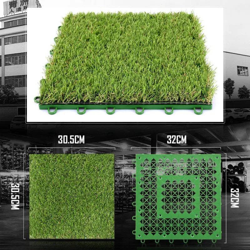 구매 10PCS/CTN 인공 잔디 발코니 바닥 매트와 잔디 매트는 잔디 실내 및 실외 지상 장식을 Spliced 수 있습니다