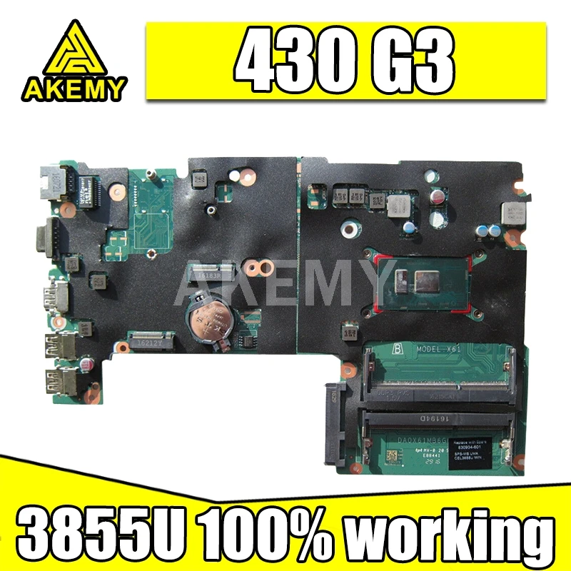 

AKemy 100% new for HP 440 G3 430 G3 motherboard 901116-601 901116-501 901116-001 DA0X61MB6G0 cel3855u 100% working