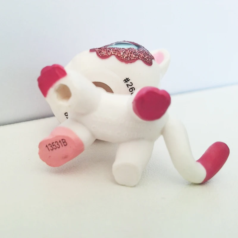 Настоящие редкие животные магазин милые игрушки стоят #2291 белый розовый короткие