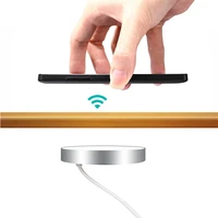 qi invisible wireless charger for iphone 11 x 8 samsung huawei furniture office desktop hidden embedded table quick charging pad