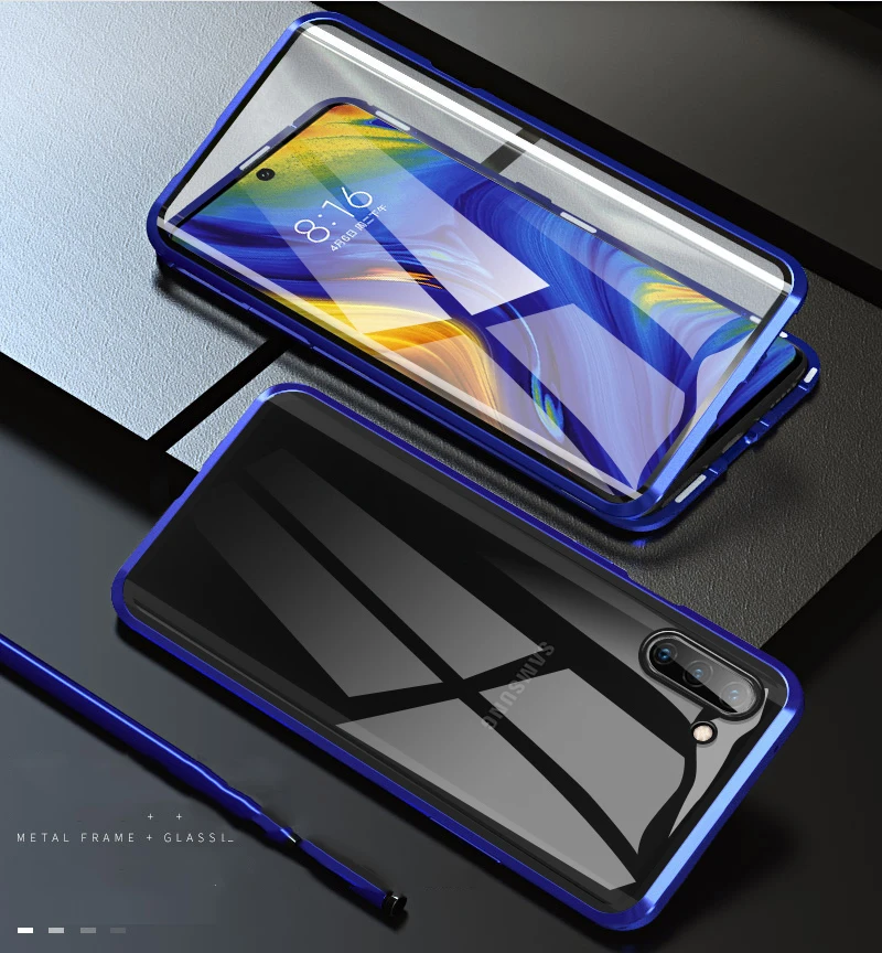 360 Полный Магнитный чехол для samsung Galaxy Note 10 Plus Pro Корпус защитный двухсторонний закаленное стекло Чехол samsung Note10 Pro