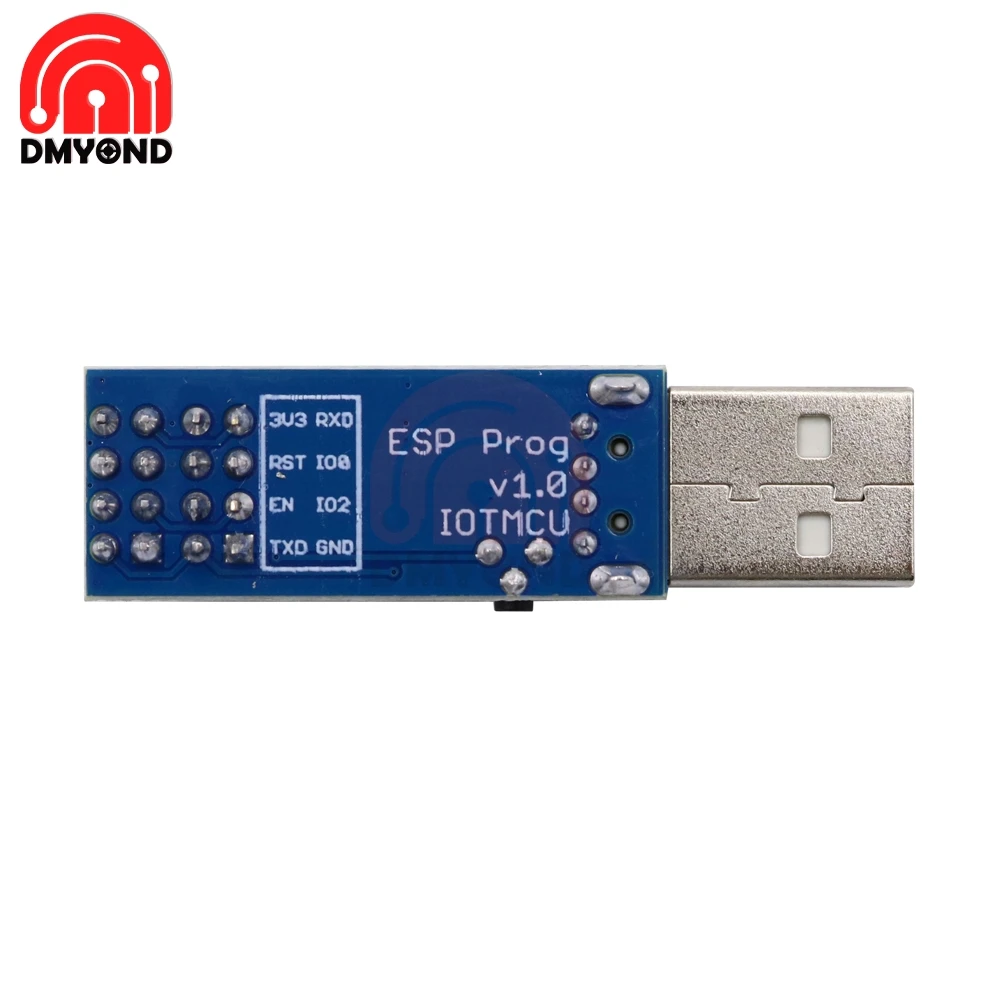 Новый DC 5V CH340C ESP8266 ESP-01 ESP Prog WIFI загрузчик программатор адаптер ESP-01S модуль USB Type A |