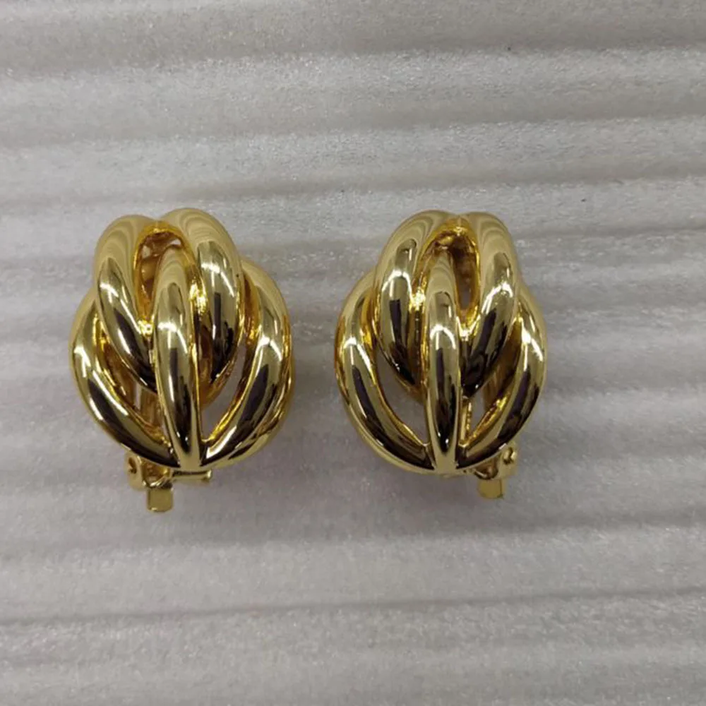 2019 модные золотые серьги-клипсы с морской улиткой в виде раковины без пирсинга