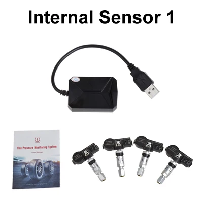 Internal Sensor 1 Автомобильная система контроля давления в шинах TPMS работает с Sinosmart Car Navi плеер - Тип: Internal Sensor 1