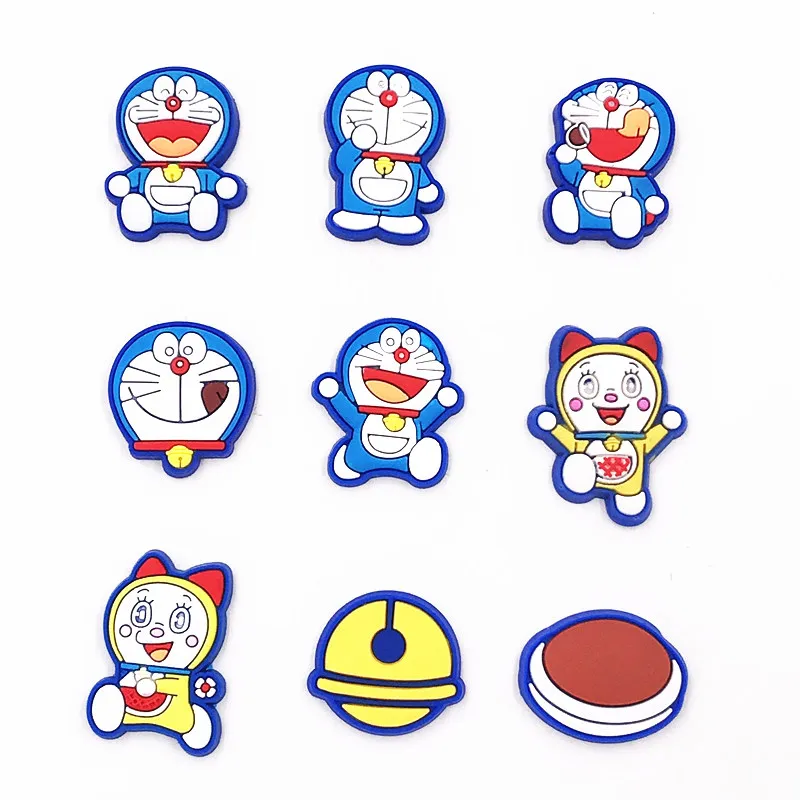 1 шт. хит продаж популярный аниме персонаж Дораэмон значок на плоской подошве]