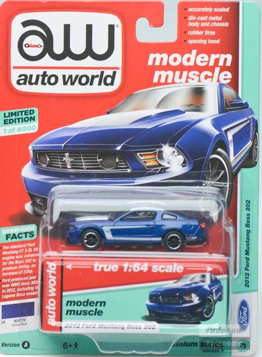 

AW 2012 Ford Mustang Boss 302 1/64