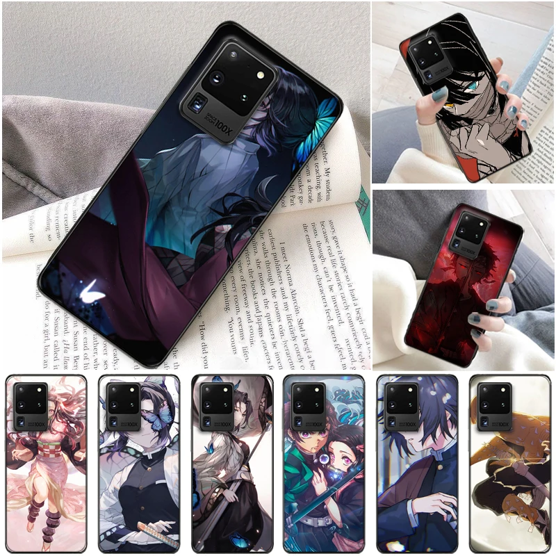 

Demon Slayer Kimetsu No Yaiba Kamado Nezuko Agatsuma Zenitsu Kamado Tanjirou Phone Case For Samsung Galaxy S20 Plus FE Funda