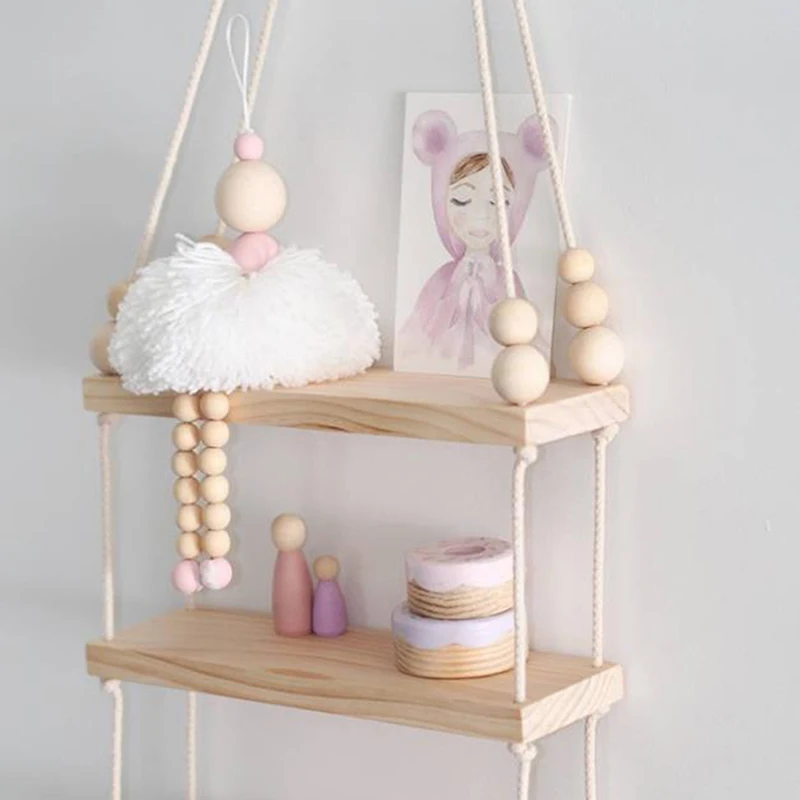 Балетный танцор в скандинавском стиле висячие украшения деревянные бусины для