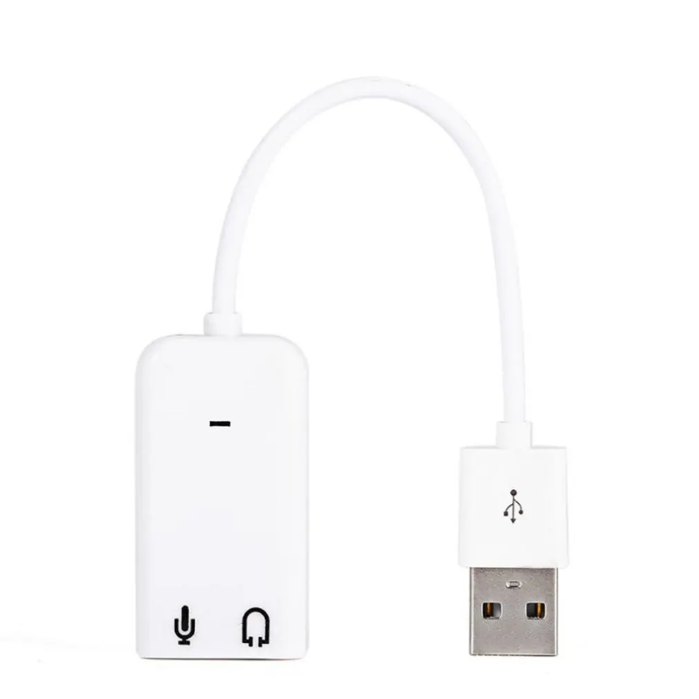 USB 2,0 внешняя звуковая карта Виртуальная 7,1 канал 3D мини аудио адаптер для микрофона наушников Soundbox