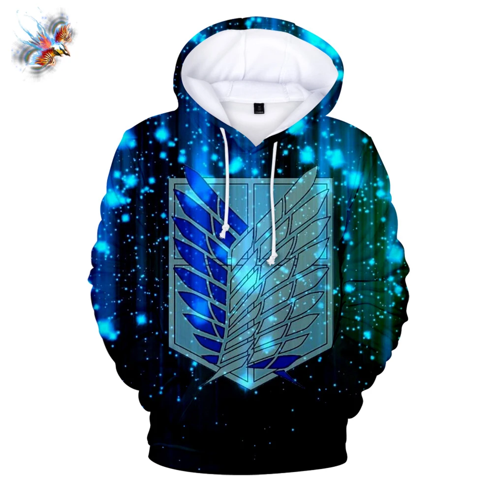 

Толстовка с надписью «атака на гигантского», осенняя Мужская/Женская толстовка, Мужская/Женская толстовка с 3D-принтом из аниме «атака гиган...