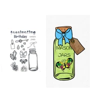 wishing bottle clear stamps for diy scrapbooking card making photo album crafts transparent silicone seal decoration new stamps