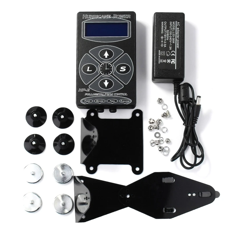 

AU/EU/UK/US Plug Professional HP-2 Tattoo Power Supply Digital Dual LCD Display for Tattoo Machine Set