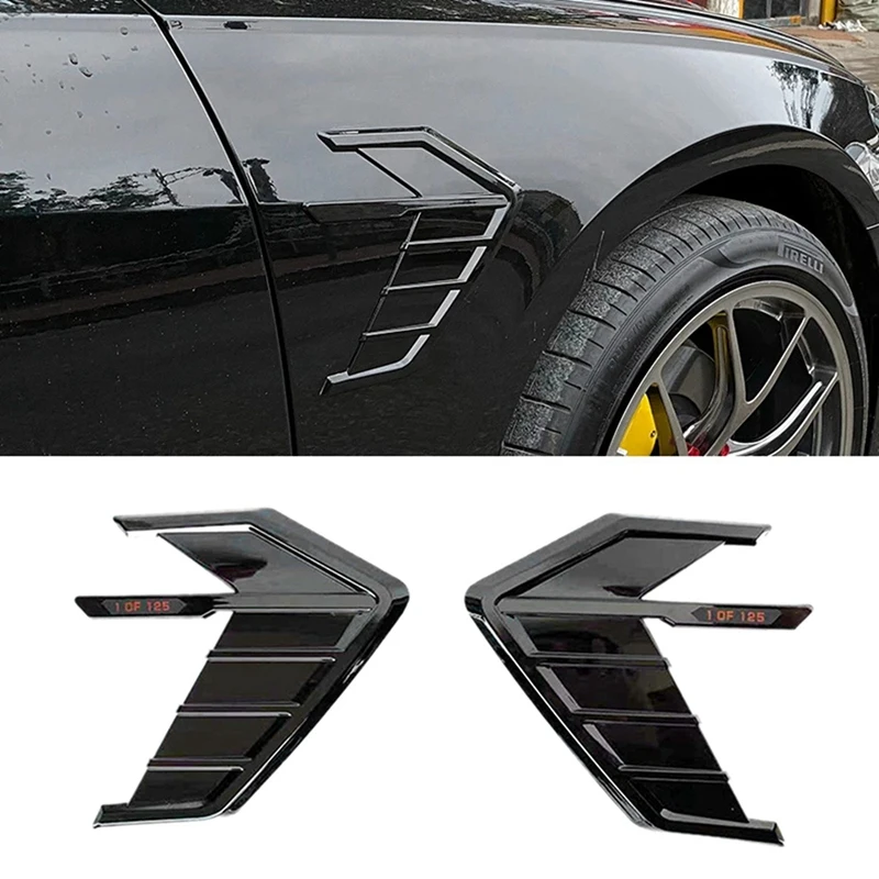 

TOP -Car Side Body Air Vent Sticker Trim for A4 A5 A7 S7 RS7 Sportback A6 S6 RS6 Avant Allroad 2019-2021