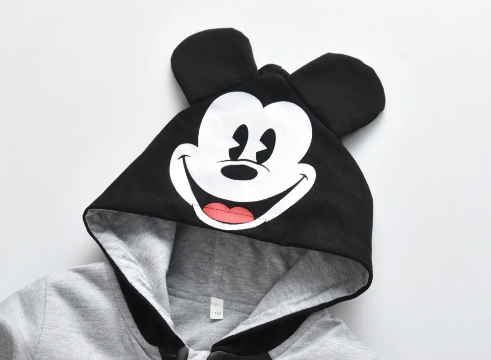 Новинка детские пальто с мультяшным Микки повседневные толстовки для мальчиков