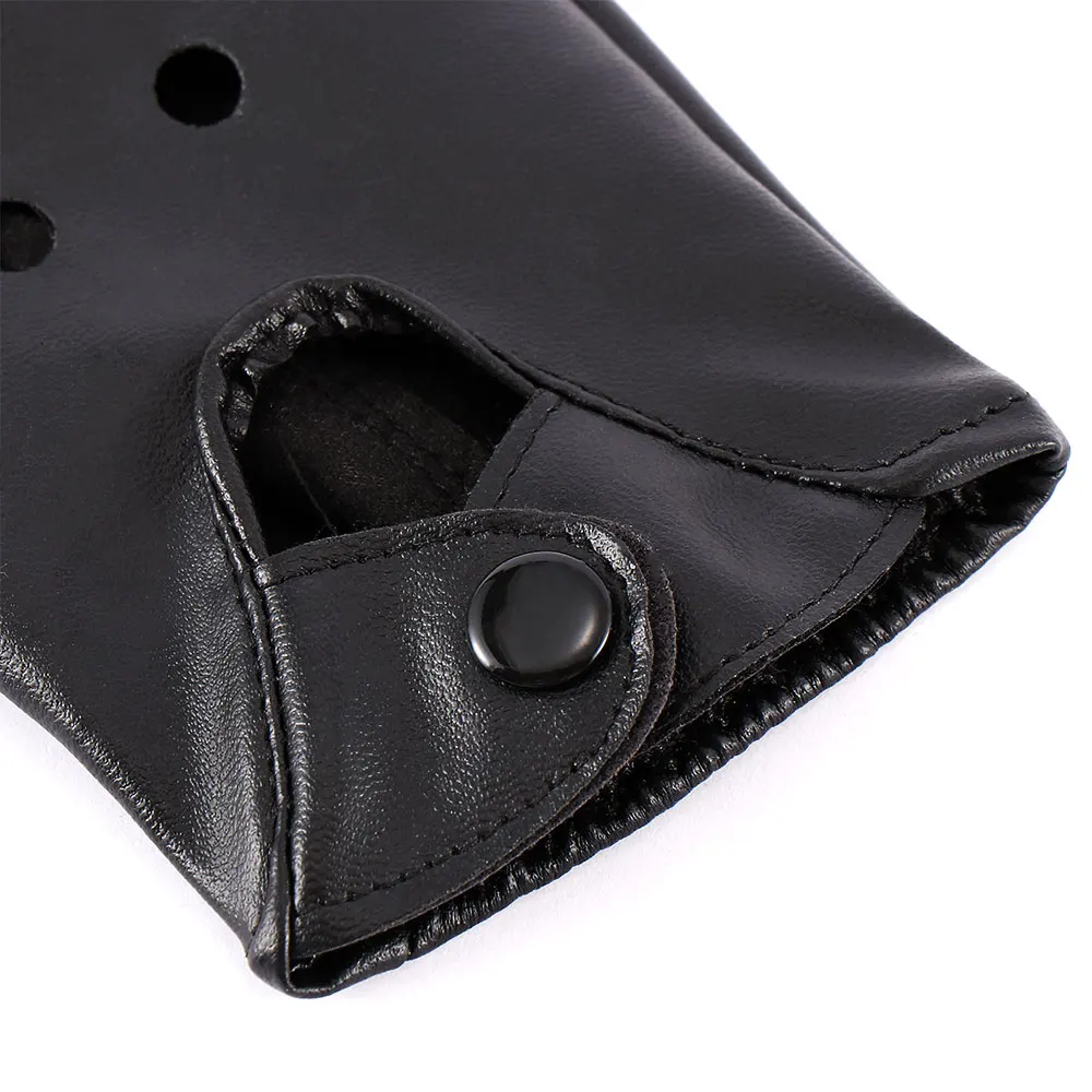 1 пара женской половины перчатки для вождения черный Цвет из высококачественной