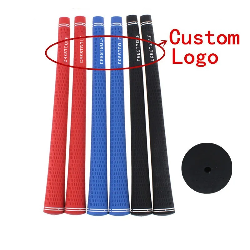 100pcs/Lot OEM Custom Logo Accept High Quality Rubber Golf Grips 3 Color Available Golf Club Grips Golf Iron Grips Standard Size