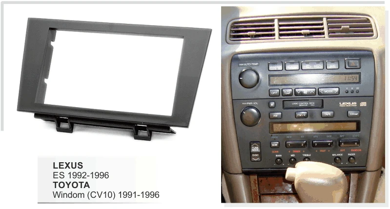 Автомобильный переходник для LEXUS ES 1992-1996 / TOYOTA Windom (CV10) 1991-1996 установка Dash Kit DVD