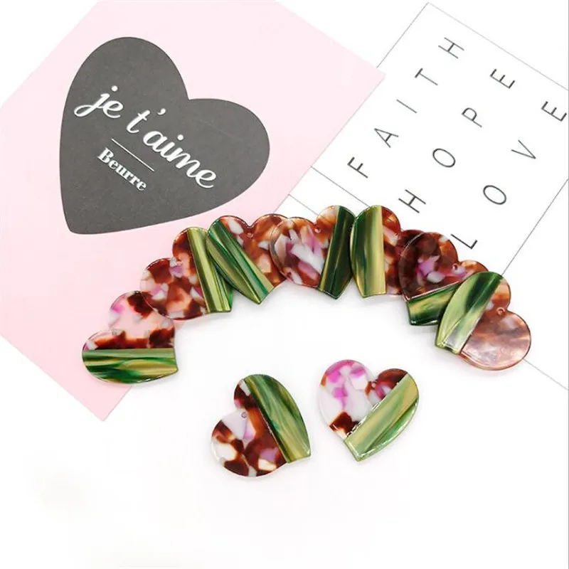 Акриловые бусины в форме сердца 2 шт./лот | Украшения и аксессуары