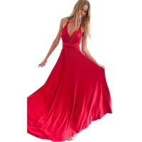 2021 new hot summer fashion sexy women maxi club red dress elegant ladies bandage long party bridesmaids infinity robe longue