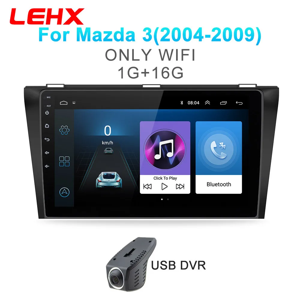 Автомобильный DVD gps android 8,1 автомобильный Радио стерео 2G 32G карта четырехъядерный 2 din Автомобильный мультимедийный плеер для Mazda 3 2004-2013 maxx axel - Цвет: M3-901-DVR