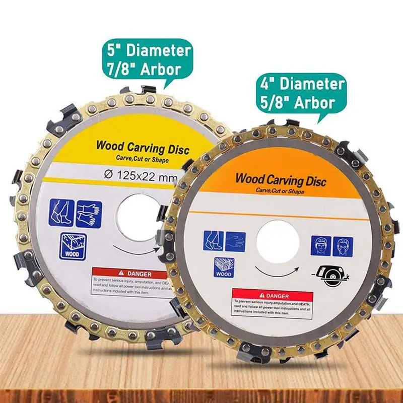 

4/5 inch Chain Disc 7/9 Teeth Woodworking Alloy Angle Grinder Wheel High-speed Grinding Sanding Saw Plate