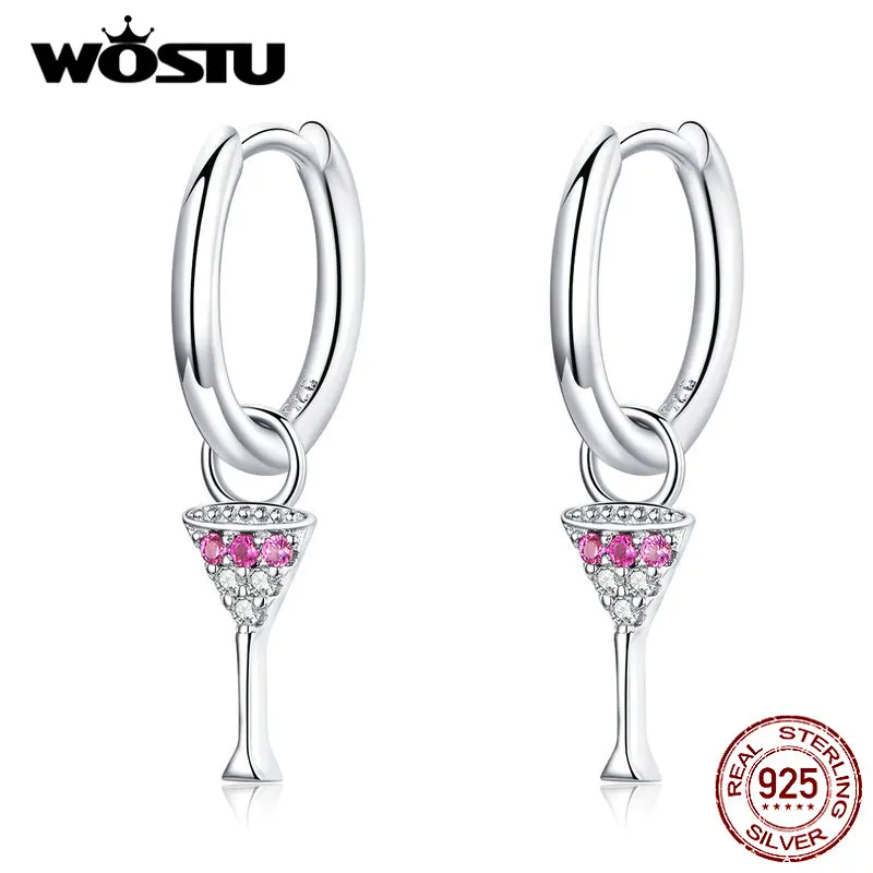 Женские серьги-подвески из серебра 925 пробы с цирконом | Украшения и аксессуары