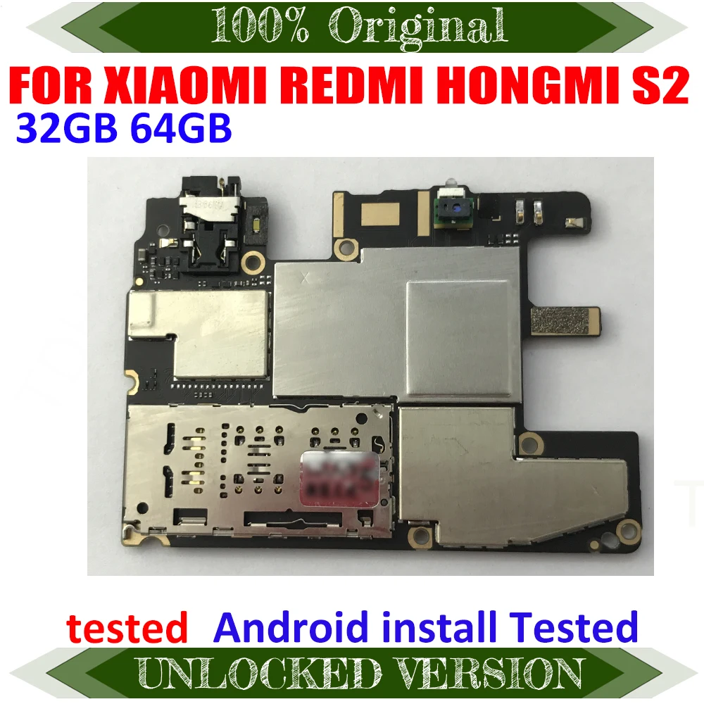 Материнская плата для RedMi S2 HongMi 100% оригинал разблокирована 32 ГБ/64 ГБ Xiaomi