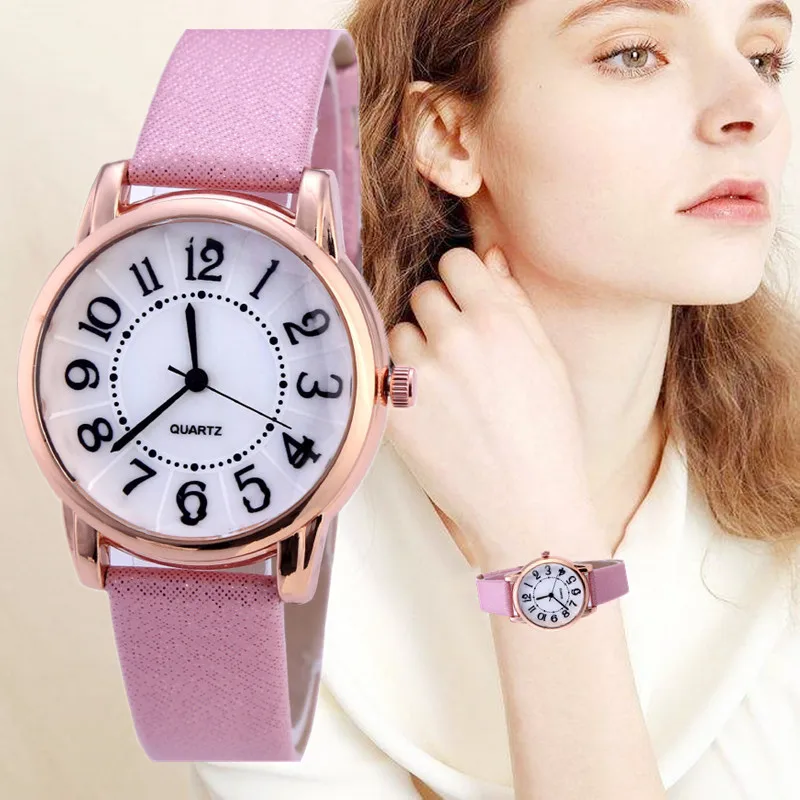 

Fashion Women For Watches Casual Quartz Leather Band Strap Analog Wristwatches Female Clocks Gift Reloj Mujer Bayan Kol Saati