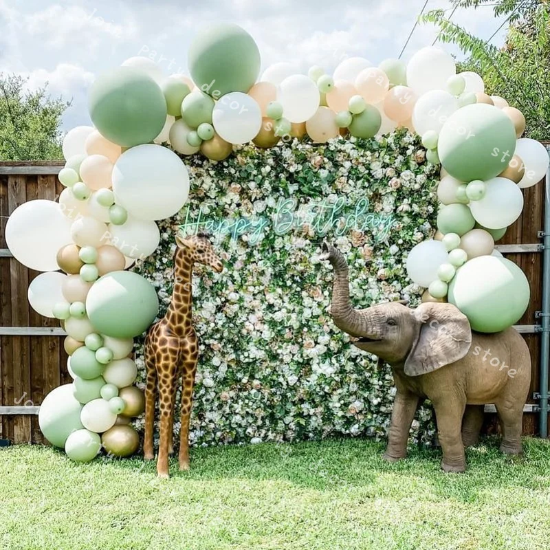 

Sage Green Cream Peach DIY Balloons Garland Arch Kit White Gold Copper Baby Shower Gender Reveal Birthday Party Kid Toy Supplies