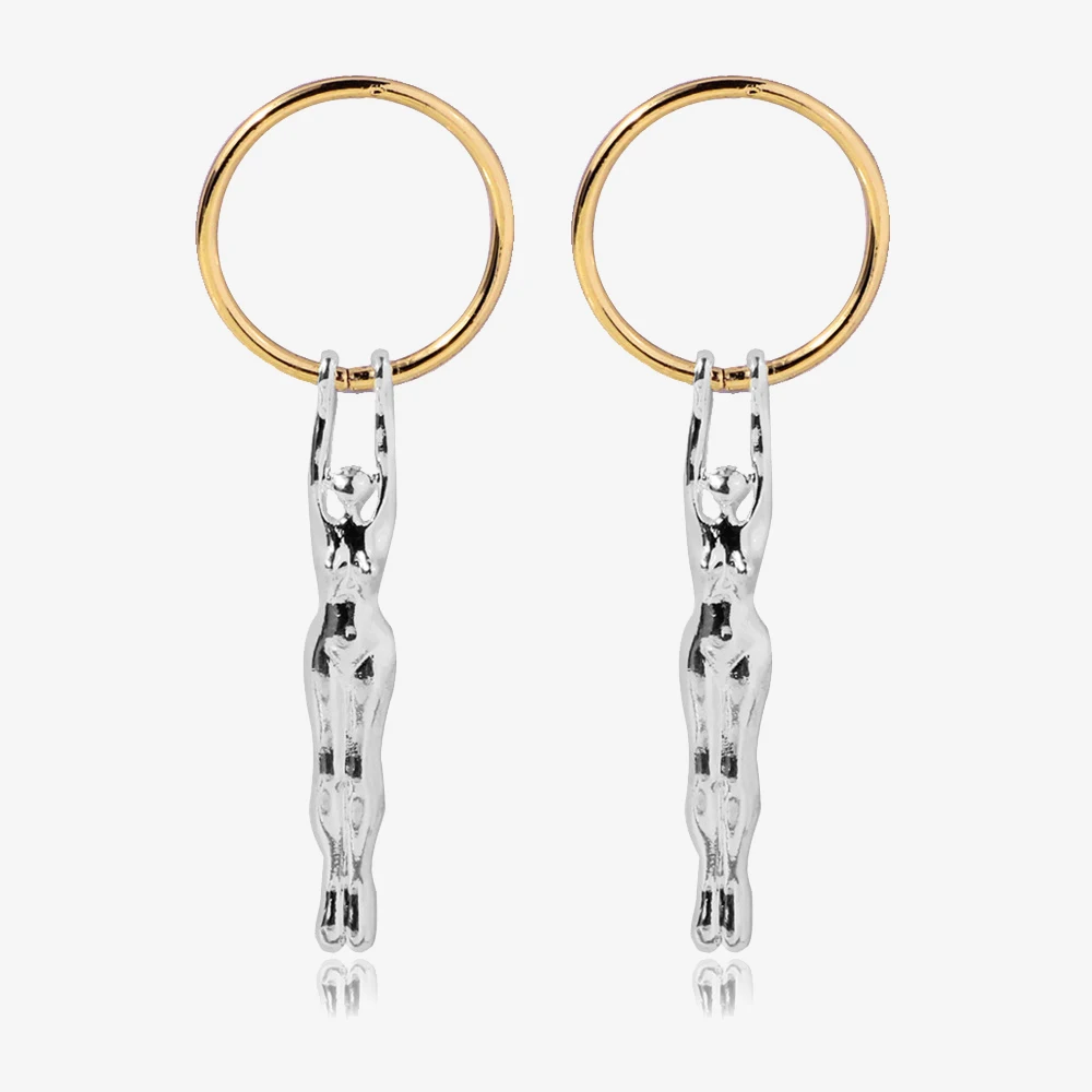 

Женские серьги-подвески из сплава, в двух цветах