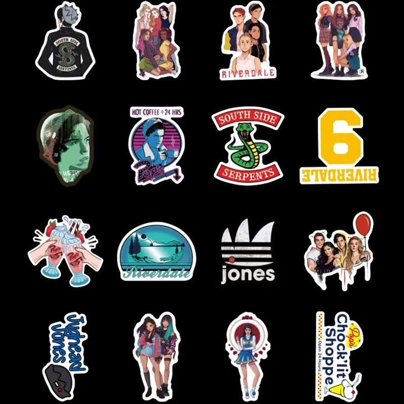 50 шт. персонализированные наклейки Riverdale TV series граффити для ноутбука автомобиля