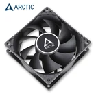 Чехол для компьютера ARCTIC F8, 8 см, вентилятор ЦП, 3 контакта, 2000 обмин, 80x80x25 мм, фиксированная скорость, тихий, полностью черный, обновленный
