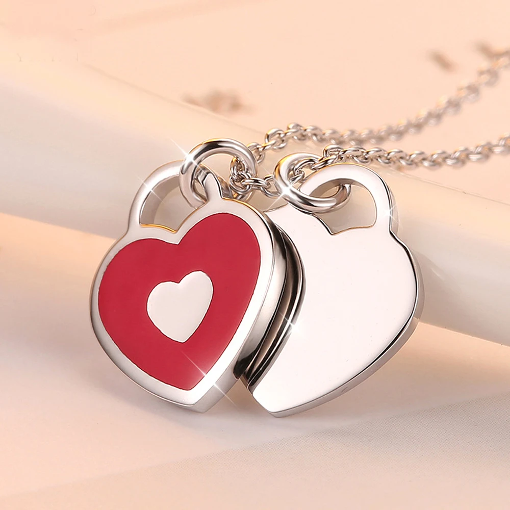 Новое ожерелье из стерлингового серебра 925 пробы милое романтическое украшение с