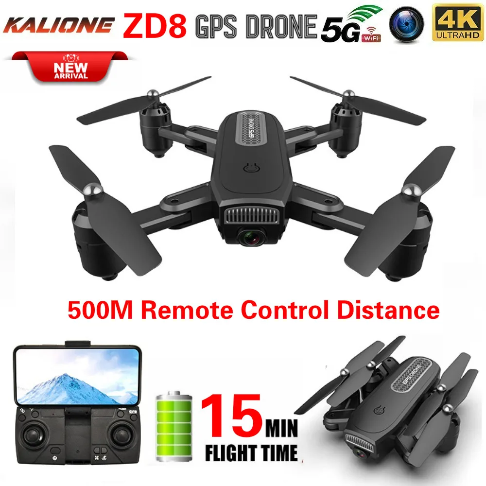 Квадрокоптер ZD8 RC 4k с функцией GPS навигации и поддержкой Wi Fi 2 4 ГГц|Квадрокоптеры