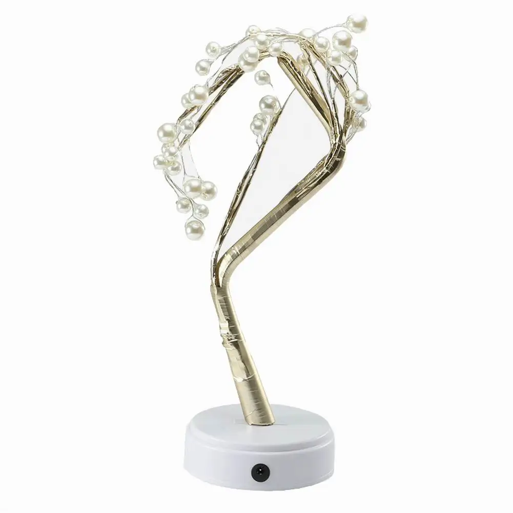 

36pcs Night Light Home Decoration Bonsai Style Party Cherry Tree Shape LED Light DIY Firework Christmas Gift Plant Switch Copper