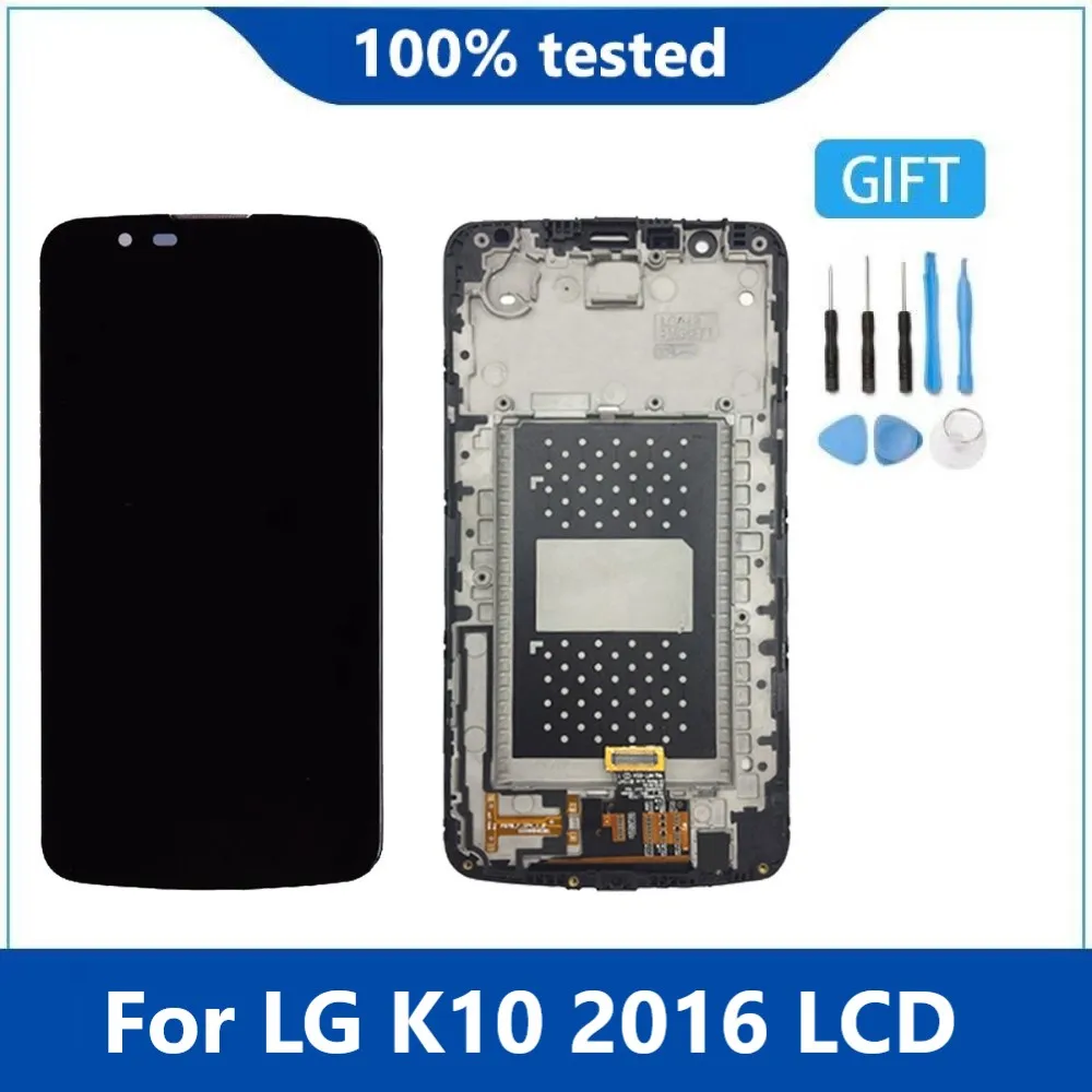 Оригинальный ЖК-дисплей 5,3 дюйма для LG K10 2016 K430 K420 K10 K410 K425 LGMS428 K428 F670L F670S, ЖК-дисплей с сенсорным экраном и рамкой