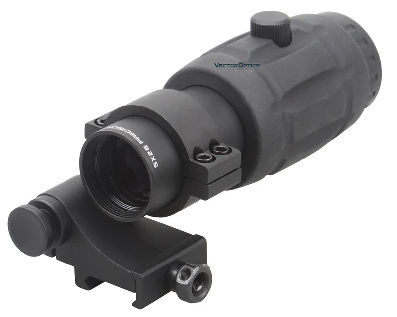 10 шт. векторная оптика в резиновой оболочке Регулируемая AR15 Red Dot тактическая 5x Лупа с откидной стороной QD Крепление 30 мм Охота