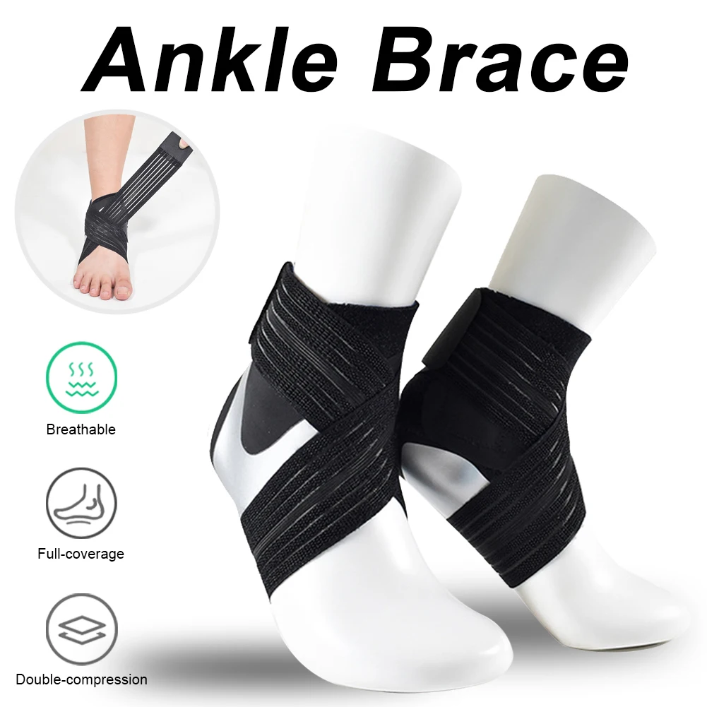 

1Pair Ankle Support Brace Adjustable Elastic Ankle Compression Sleeve for Men and Women, Basketball, Running, Volleyball