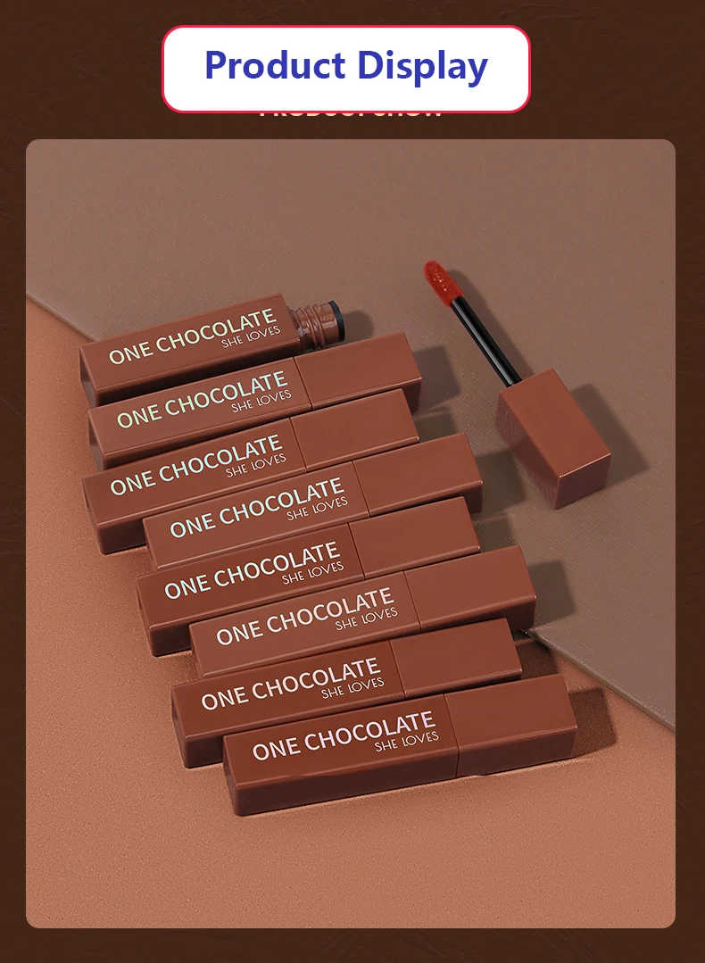 

Lipstick Set Make Up Matte Lip Glaze Maquillaje Mujer Maquillage Chocolate Velvet Matte Non-fading Lip Glaze Makeup TSLM1