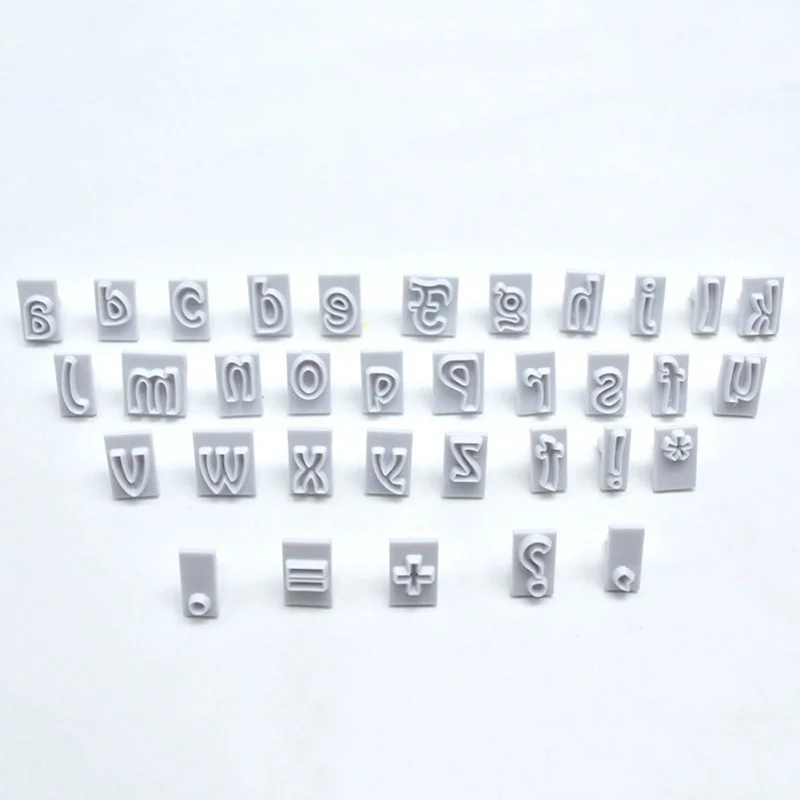 Пластиковый резак для печенья с цифрами буквами алфавита 64 знака | Дом и сад