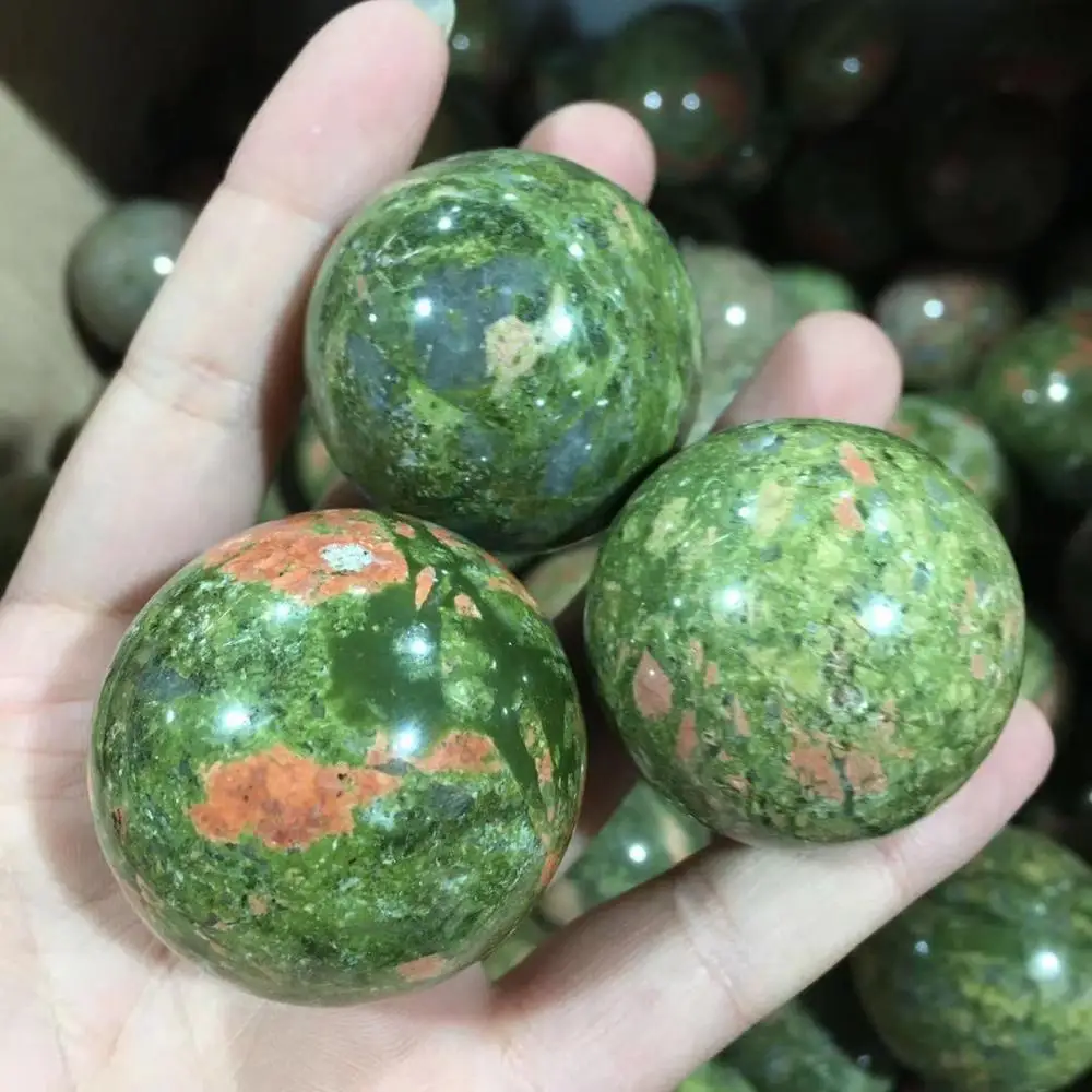 Унакитная Сфера драгоценные камни полированные натуральные и минеральные шары