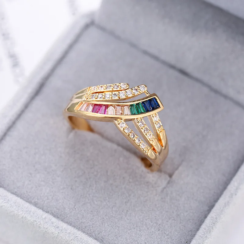 

Ювелирные изделия, креативный дизайн, радужная серия, праздничное обручальное кольцо для женщин, Серебряное романтическое свадебное роско...