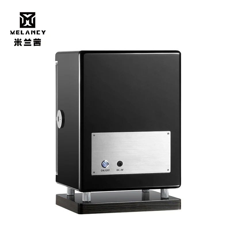 

Automatic Rotation Wood Watch Box Watches Winder Storage Boxes 4 Slots With Fingerprint Unlock