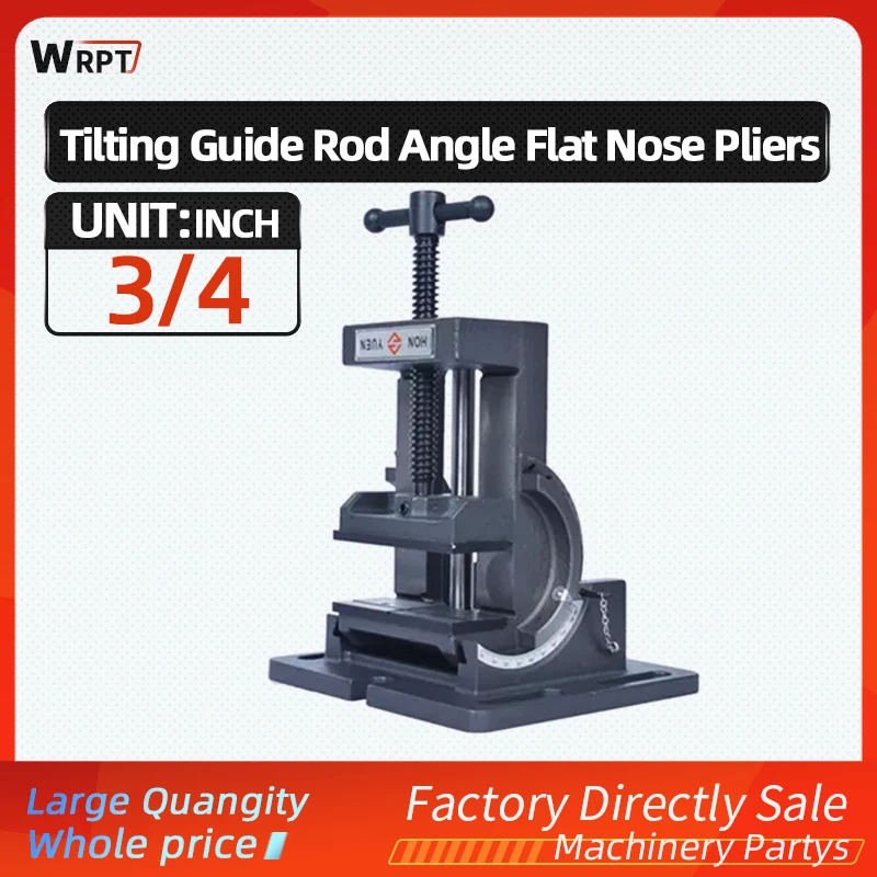 

Tilting guide rod angle flat nose pliers 0-90 degree tilt drill press bench vise 1PCS 3 inch 4 inch bench drill fixture