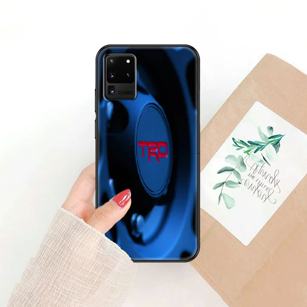 

Fashion TRD Car Phone case For Samsung Galaxy Note 4 8 9 10 20 S8 S9 S10 S10E S20 Plus UITRA Ultra black fashion coque trend